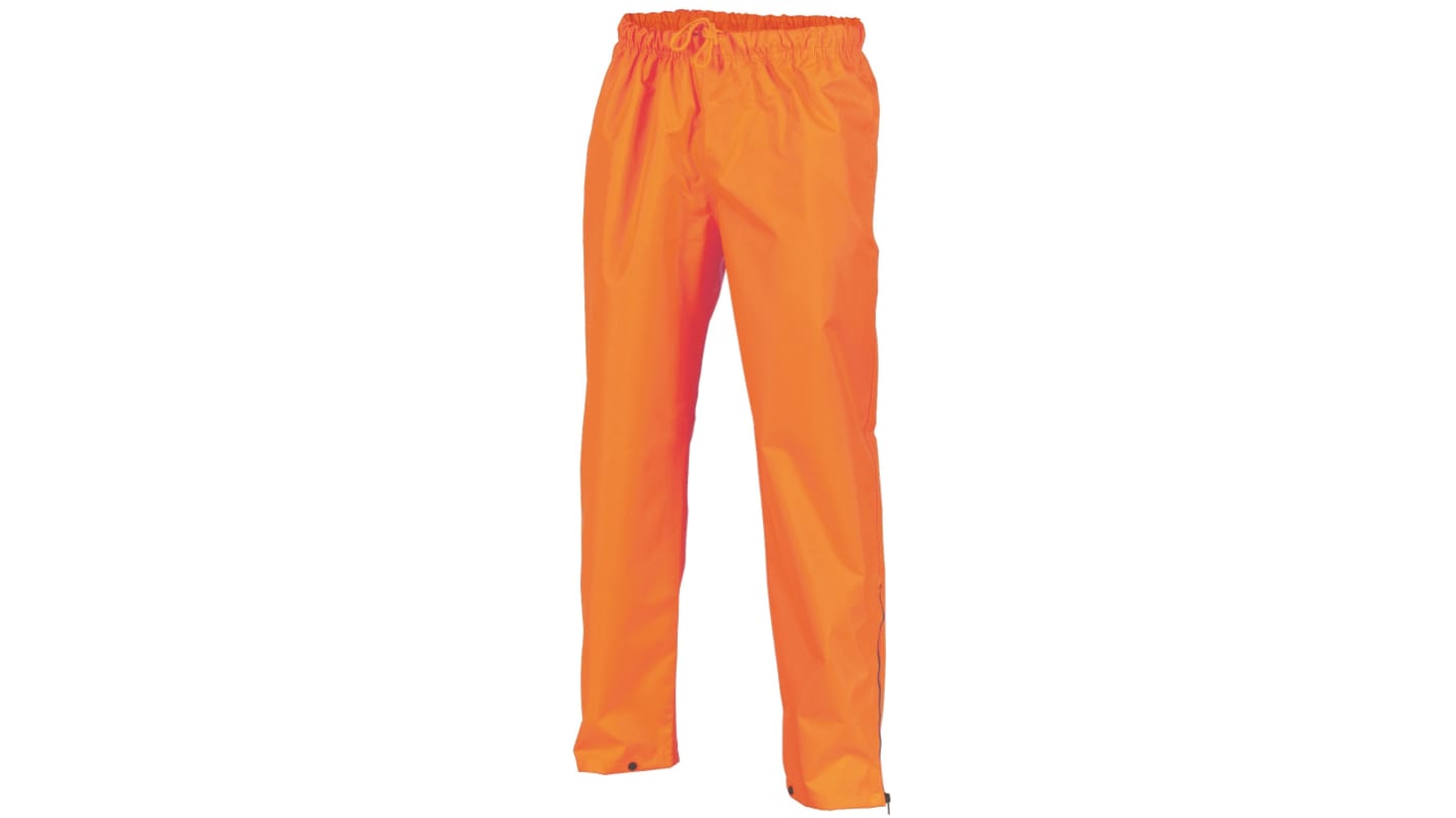 DNC 3874 Orange Breathable, Hi-Vis, Waterproof Hi Vis Trousers, 2XL Waist Size