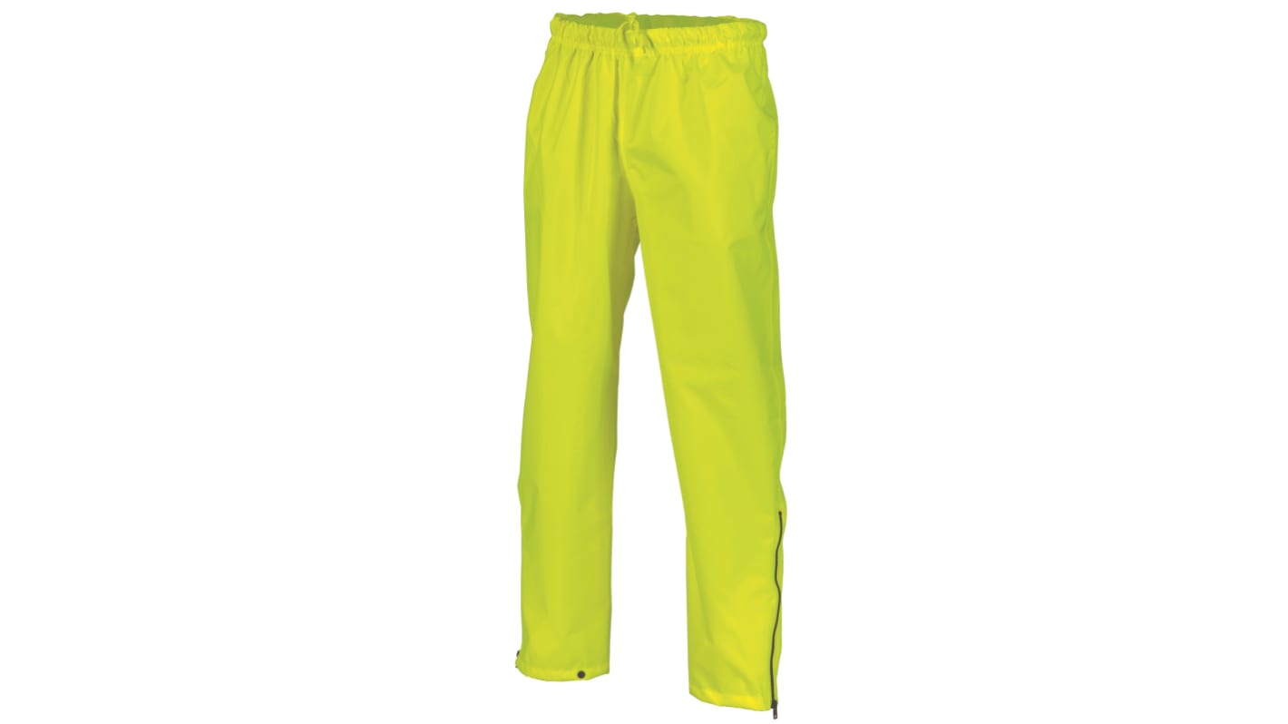 DNC 3874 Yellow Breathable, Hi-Vis, Waterproof Hi Vis Trousers, 4XL Waist Size