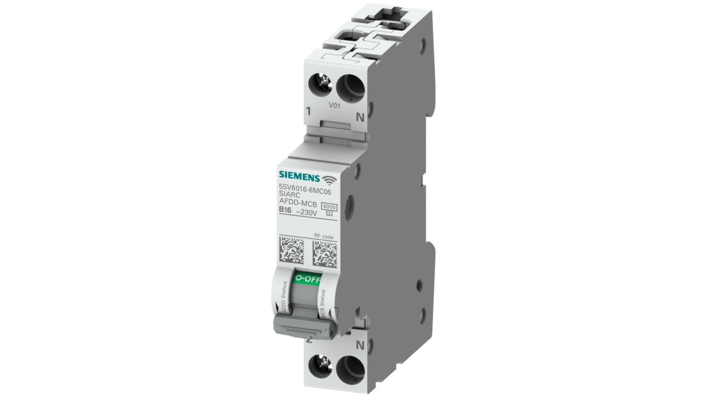 Siemens SENTRON Fire Safety Circuit Breaker, 1P+N, 32A Curve B, 230V AC