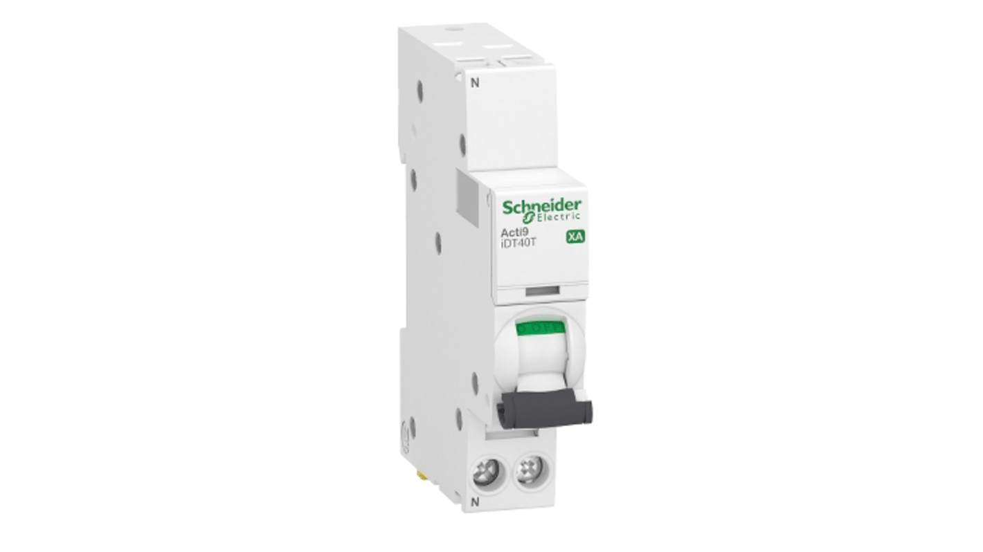 Schneider Electric Acti9 iDT40T XA Leitungsschutzschalter Typ C, Pol 1P+N 40A 230V Acti 9 DIN-Schienen-Montage