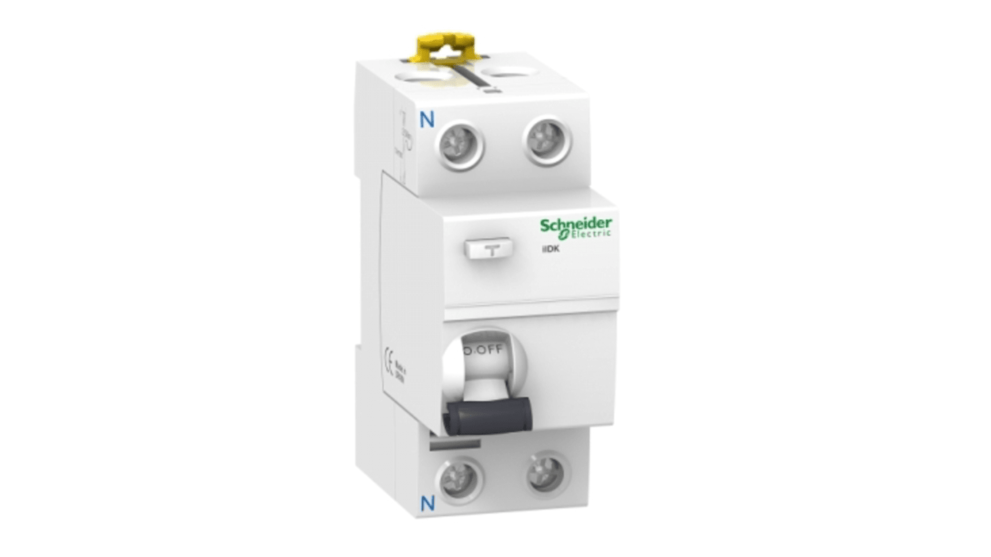 Interrupteur différentiel Schneider Electric Acti9 iIDK, 2 Pôles, 25A, 30mA, Type AC