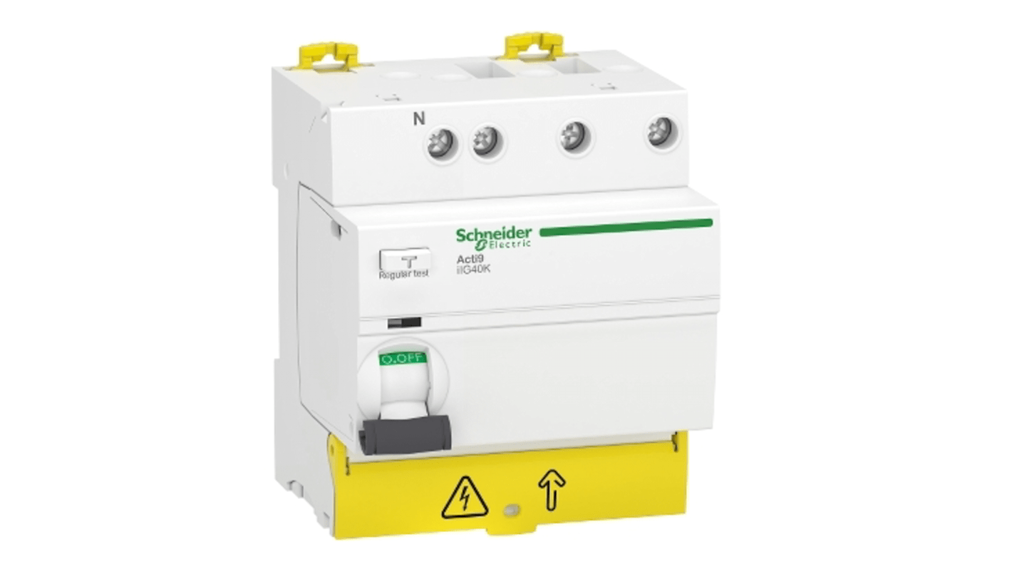 Schneider Electric Acti9 iIG40K RCCB, 3P+N-polig, 25A, 300mA Typ AC Acti9 380 → 415V ac