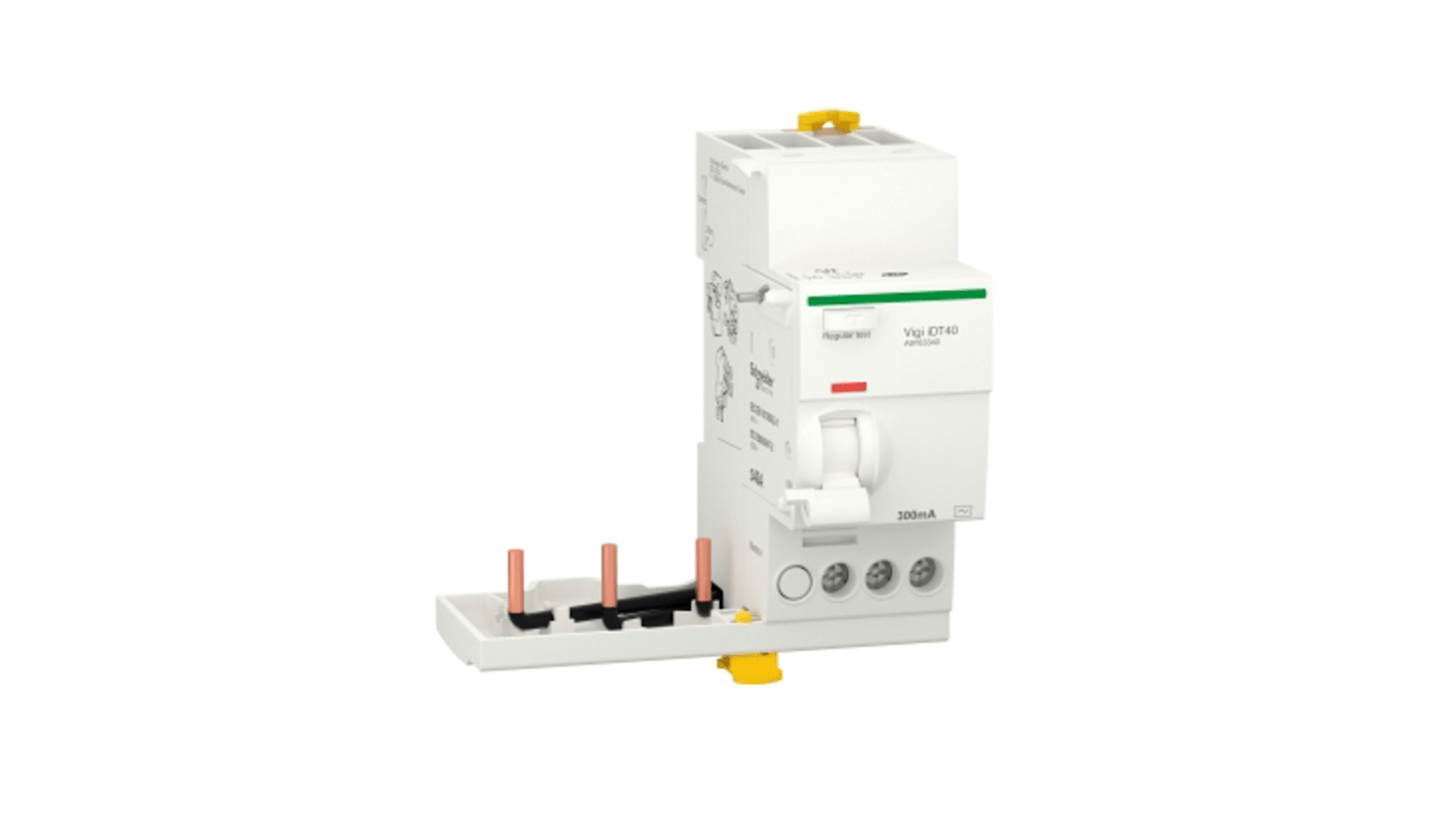 RCCB Schneider Electric, 40A Tipo AC, 3 Polos, 300mA Acti9 400V ac