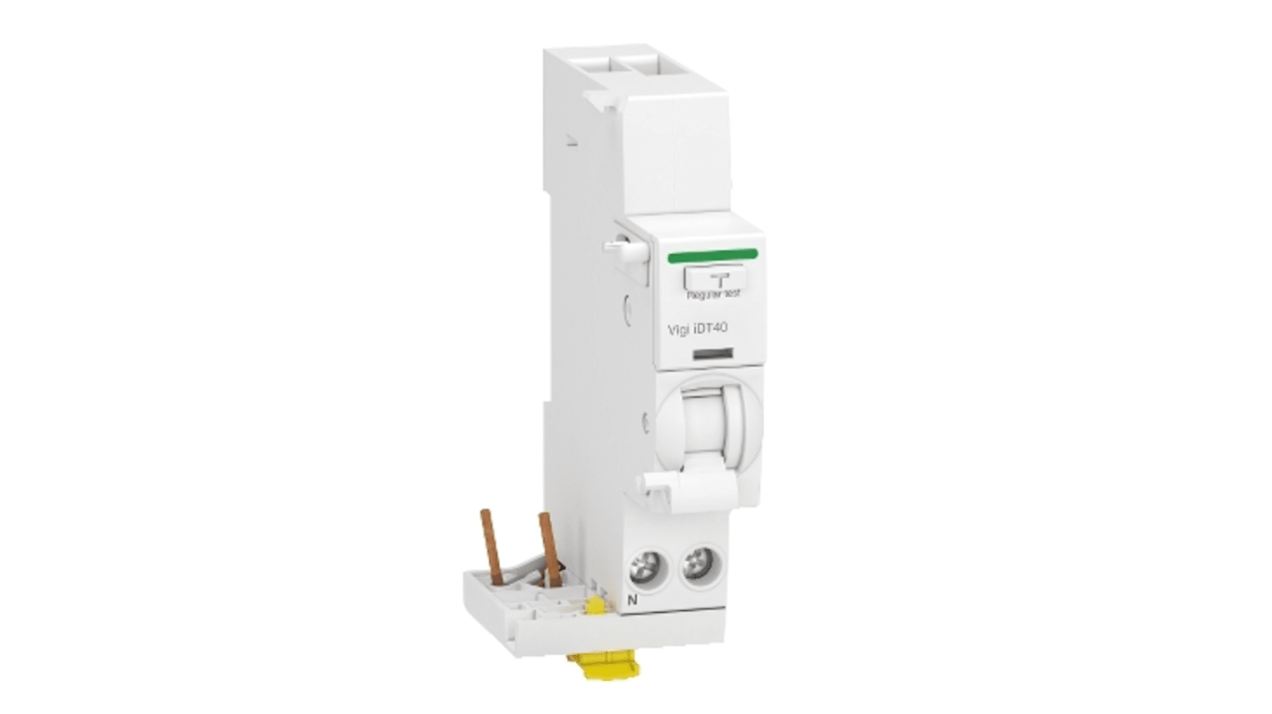 Schneider Electric Acti9 iDT40 RCCB, 25A, 1P+N Pole, 300mA, Type A, 230V ac