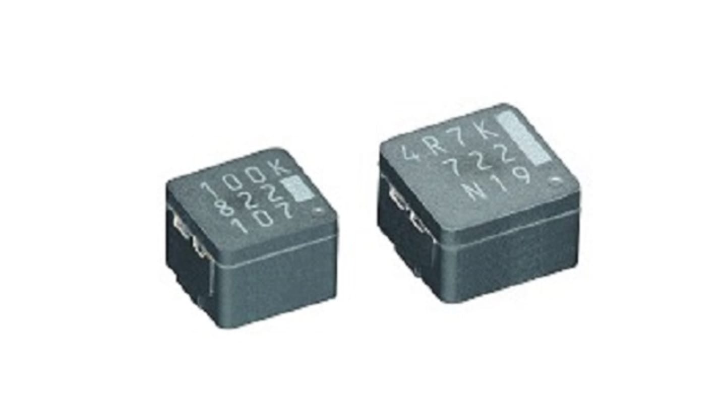 AEC-Q200 Inductor de montaje en superficie bobinado Panasonic, 4,7 μH, ±20%, núcleo de Compuesto de Metal, apantallado,