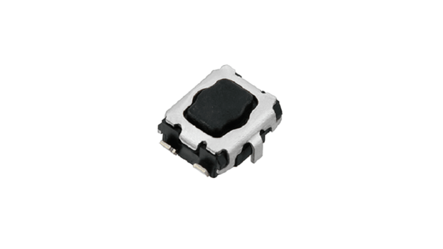 White Push Plate Tactile Switch, SPST 20 mA Surface Mount