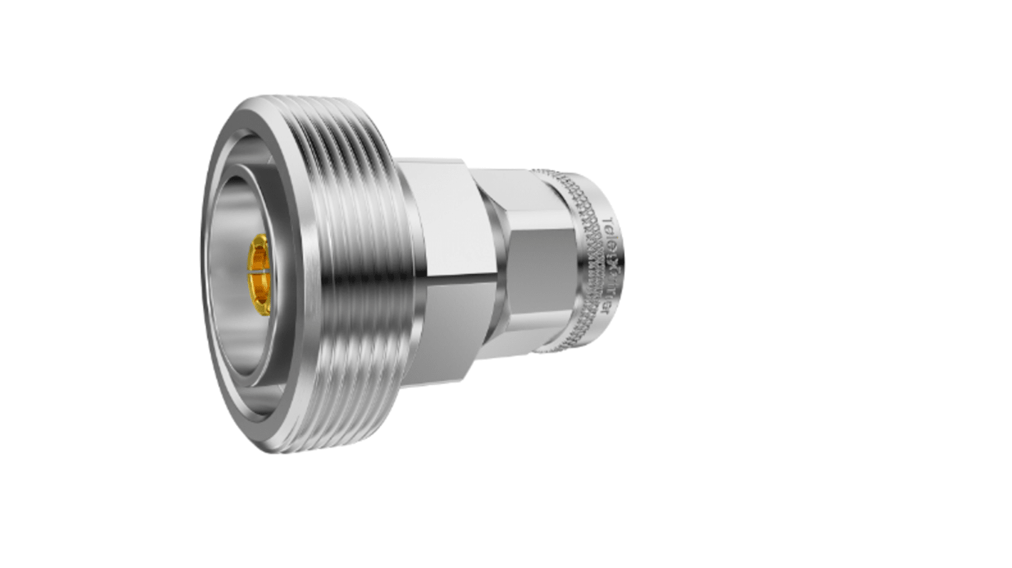 Adaptateur coaxial Telegartner 7/16 Femelle vers 2.2-5 Mâle, Droit, 50Ω 0 → 6GHz