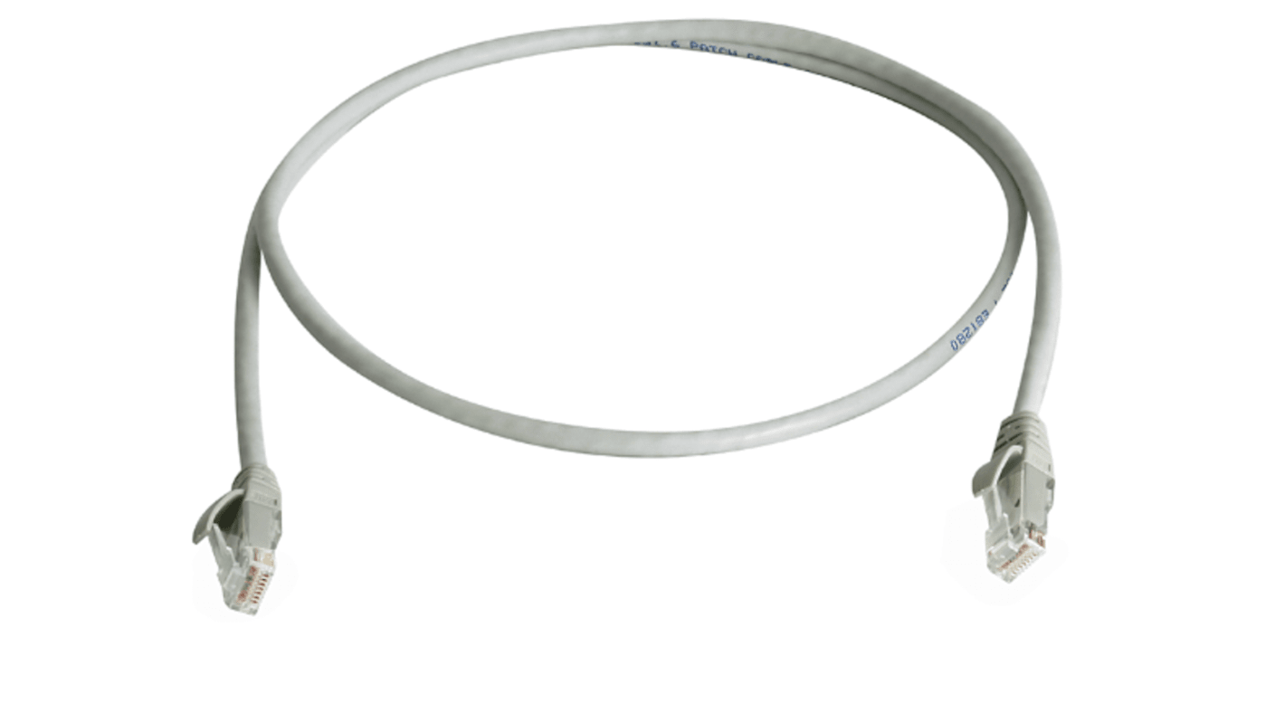 Telegartner Ethernet kábel, Cat6, RJ45 - RJ45, 5m, Szürke