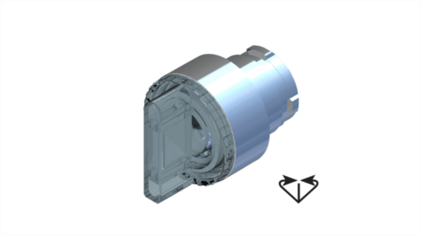 Cabezal de interruptor selector RS PRO, 3 Posiciones, Palanca corta, Retorno por resorte de izquierda y derecha