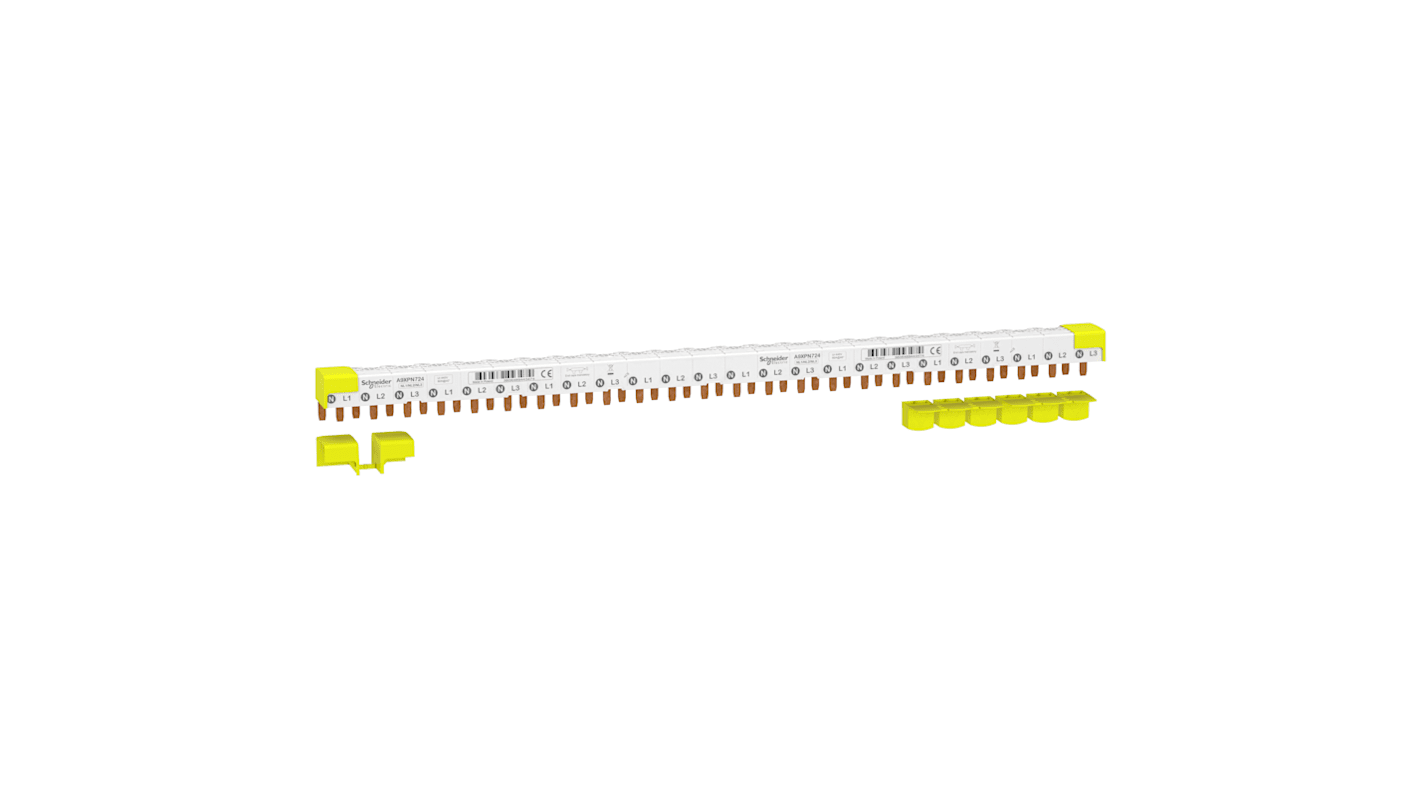 Peine de distribución, A9XPN724, 1 Fase, 230 V, 400 V Acti9