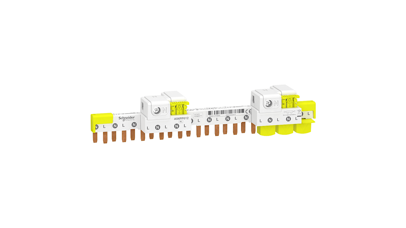 Schneider Electric Acti9 1 Phase Busbar, 230V, 9mm Pitch