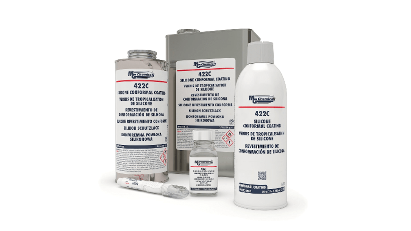 Vernis de blocage Transparent MG Chemicals, Bidon 945 ml, Acrylique, Le silicone. pour Anticorrosif Fongicides /