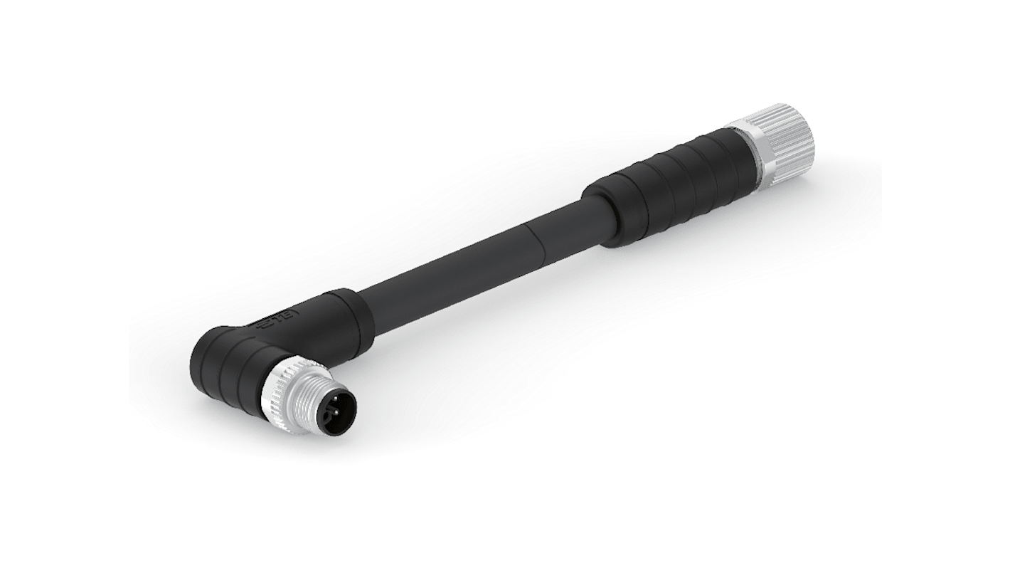 Cavo sensore/attuatore TE Connectivity M12 Maschio / M12 Femmina, Ø 8.2mm, L. 1.5m
