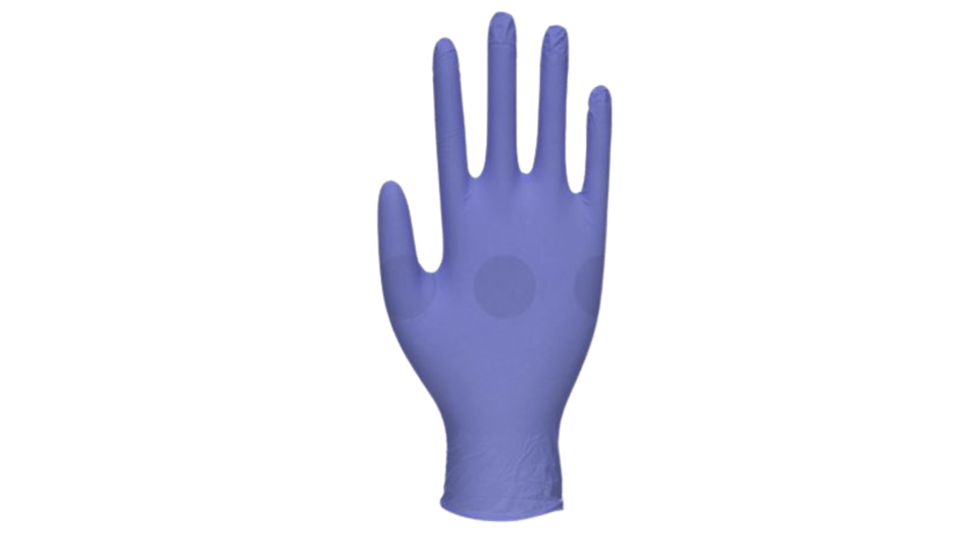 Unigloves Blue Nitrile Disposable Gloves, Size L, 100 per Pack