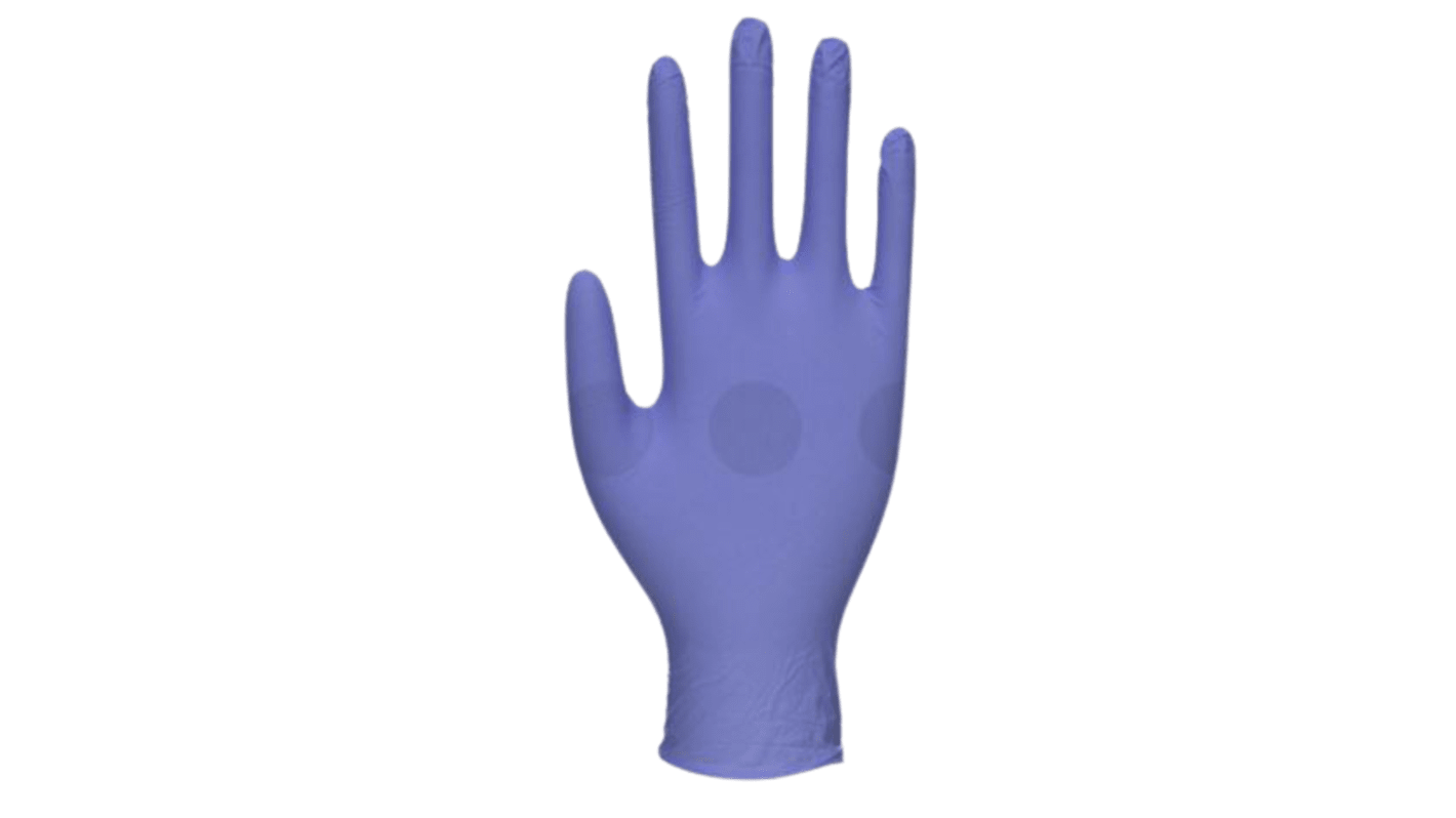 GM0083 Unigloves Blue Nitrile Disposable Gloves, Size M, 100 per Pack
