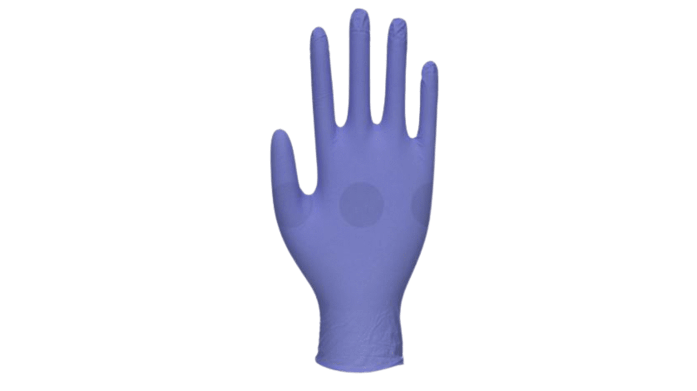 Unigloves Blue Nitrile Disposable Gloves, Size S, 100 per Pack