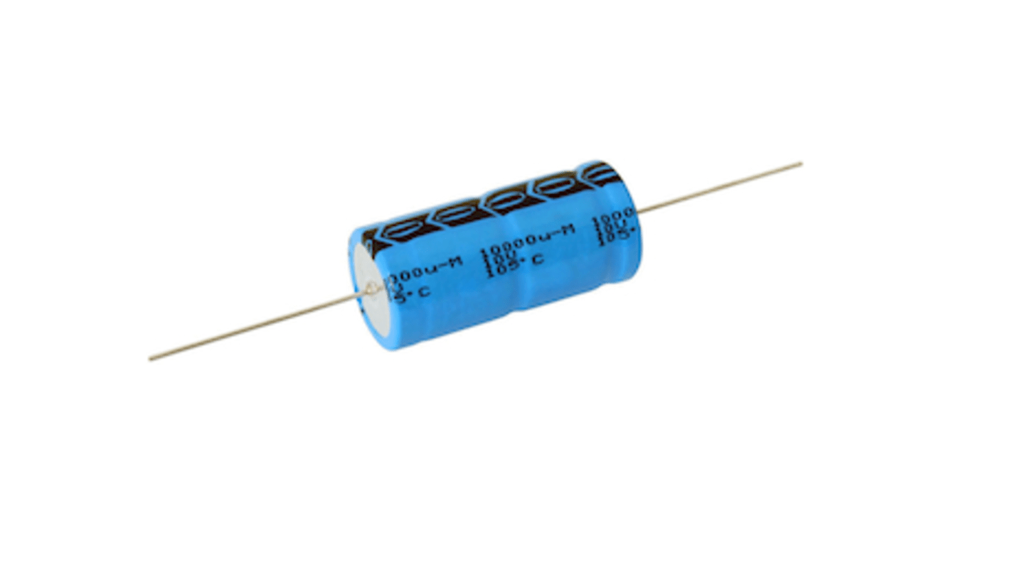 Vishay, THT Aluminium-Elektrolyt Kondensator 18000μF / 10V dc, Ø 21mm x 38mm, bis 105°C