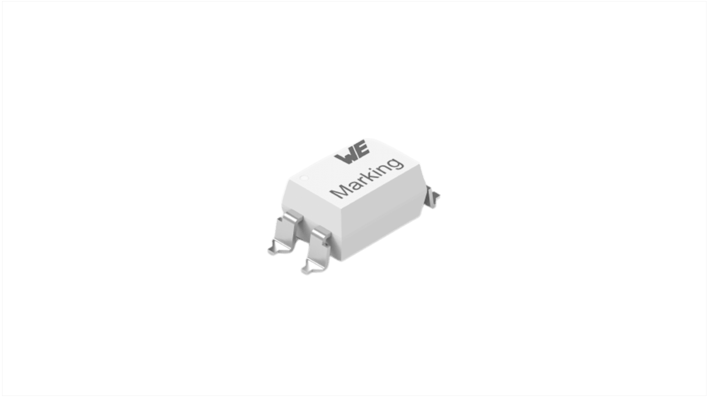 Wurth Elektronik, 140817143100 Phototransistor Output Phototransistor, Through Hole, 4-Pin DIP