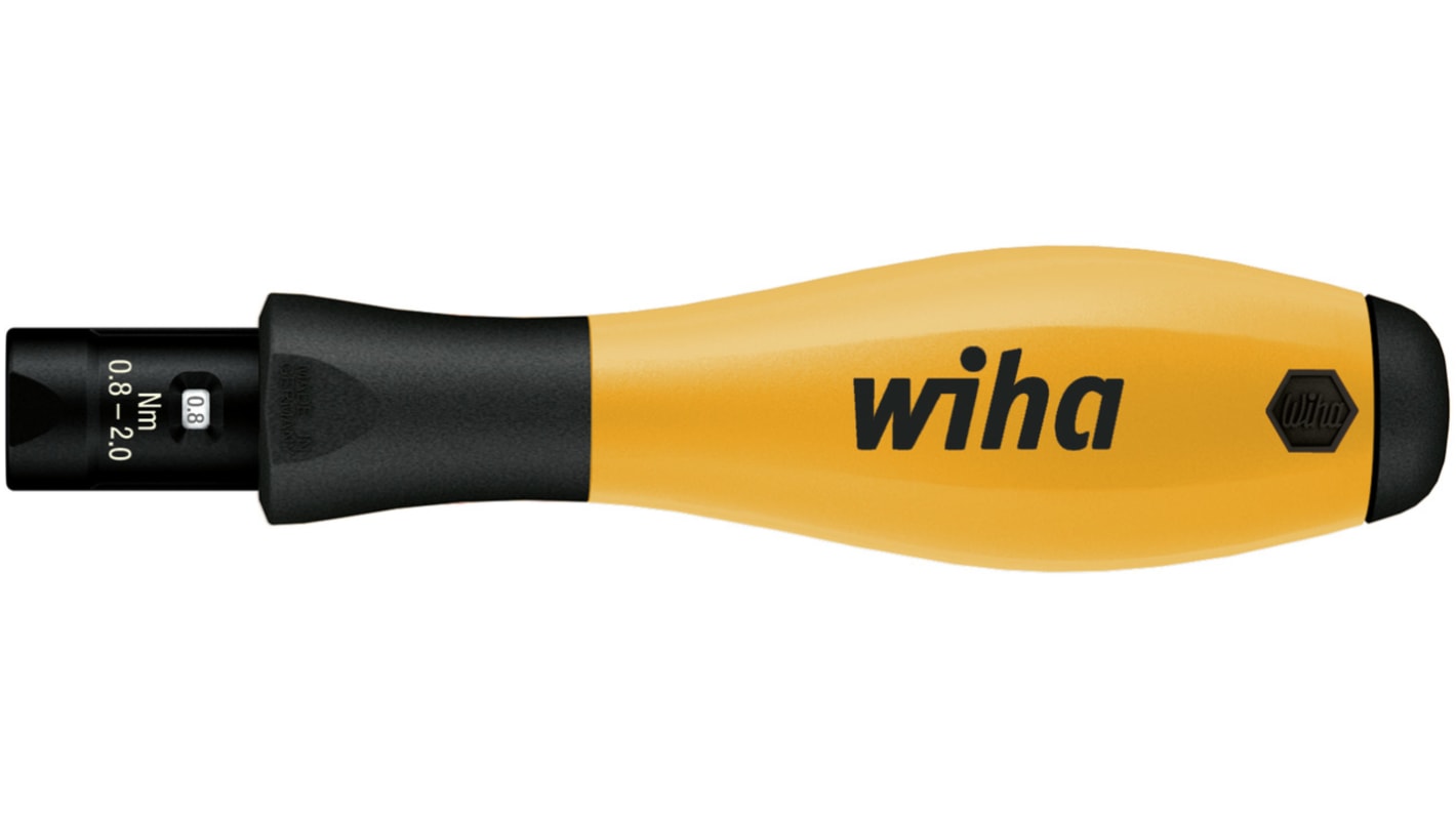 Wiha Adjustable Hex Torque Screwdriver, 01 → 0.6Nm, 4 mm Drive