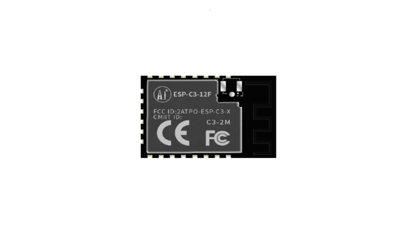 Módulo wifi RF Solutions, ESP32-C3-12F, Bluetooth Low Energy (BLE), WiFi, AES, WEP, Interfáz ADC, GPIO, I2C, SPI, UART,