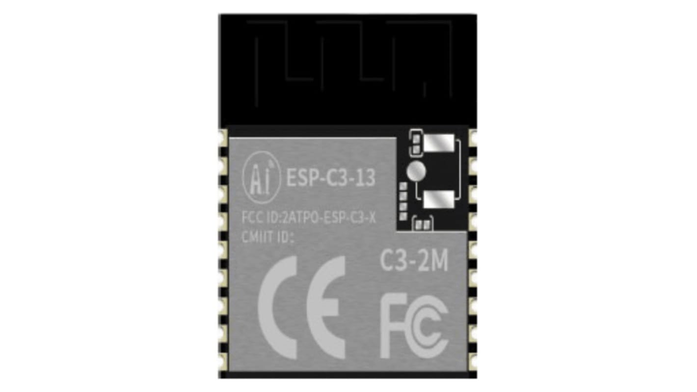 RF Solutions ESP32-C3-13 3.0 → 3.6V dc WiFi Module, Bluetooth Low Energy (BLE), WiFi ADC, GPIO, I2C, SPI, UART