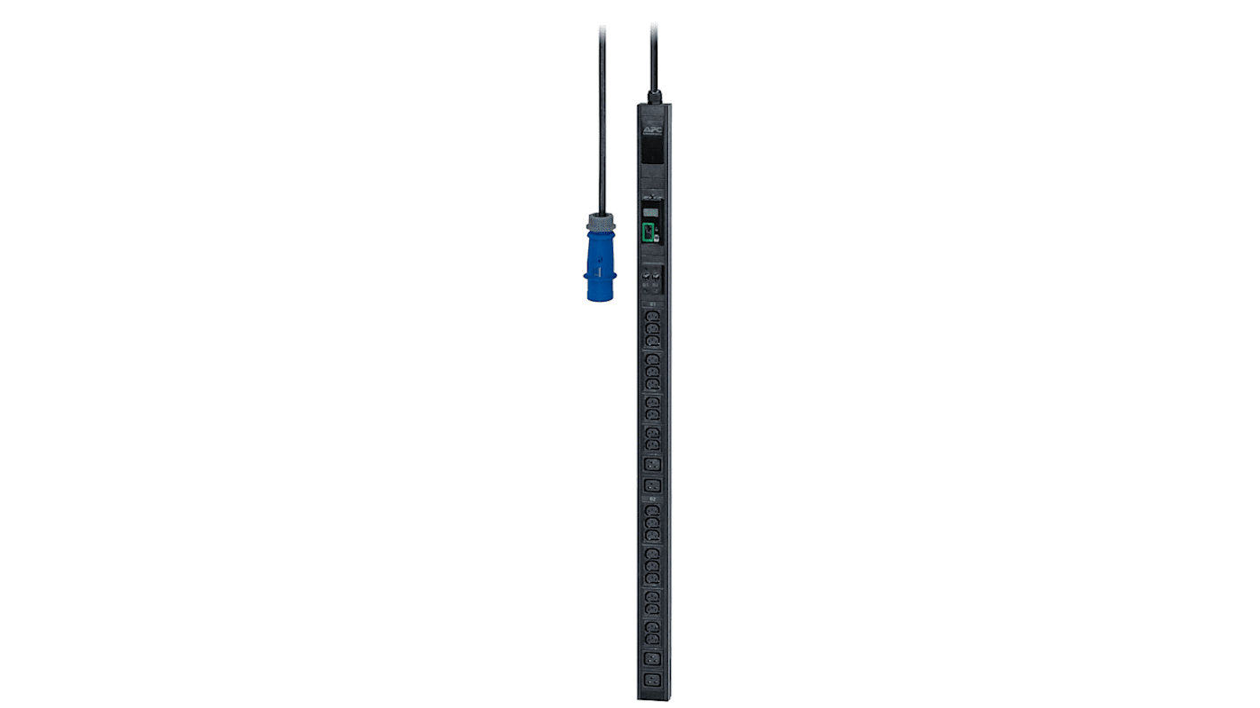 APC IEC C13, IEC C19 Steckdosenverteiler, 24-fach IEC 60309 32A, 3m Kabel, Gestellmontage