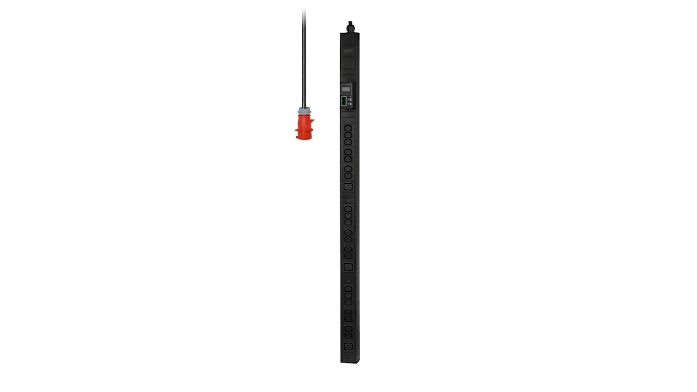 IEC C13, IEC C19 5 Gang Distribution Unit, 1.98m Cable