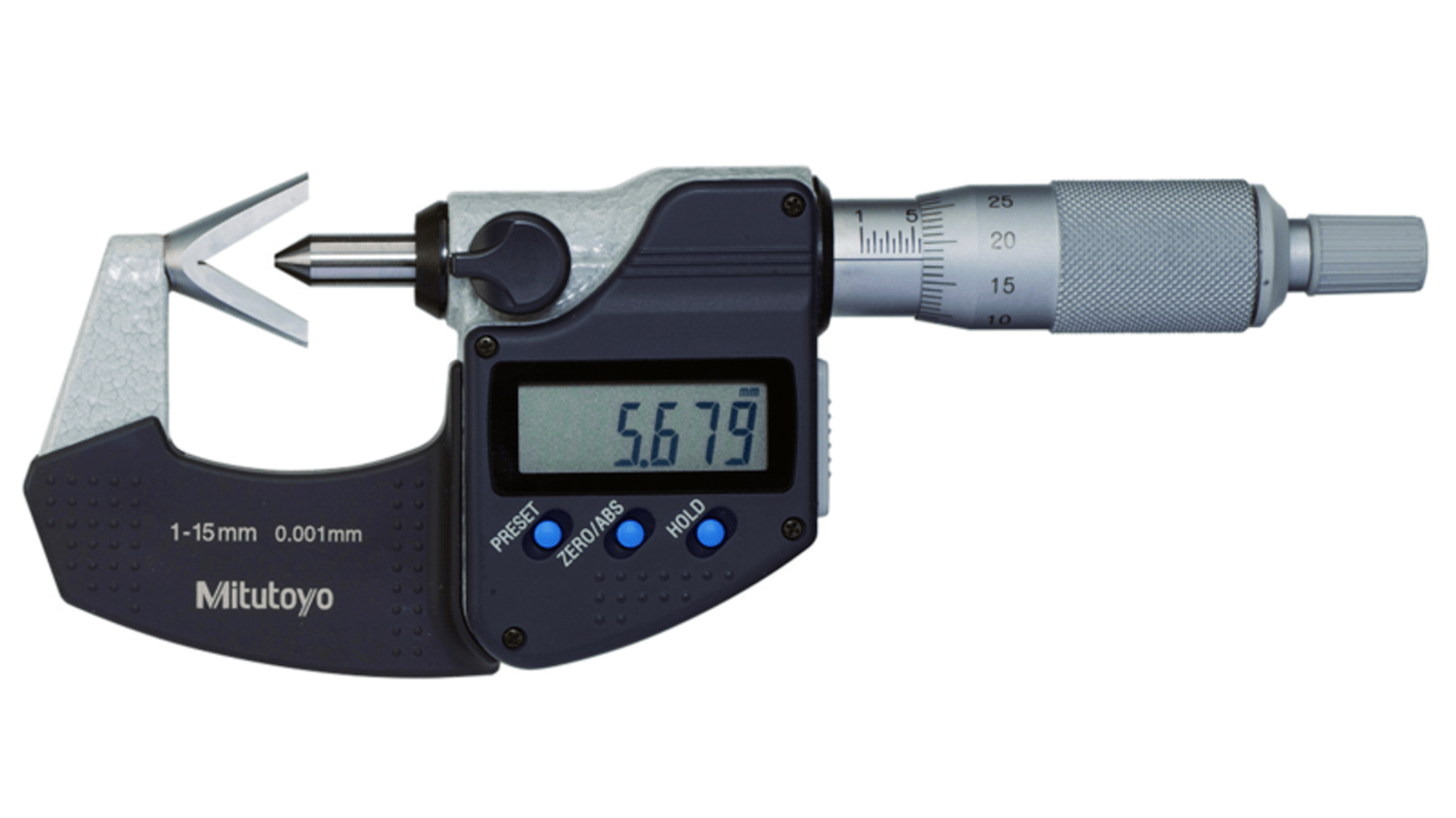 Mitutoyo Mikrometer Außen-Messschraube Metrisch / ±0,004 mm