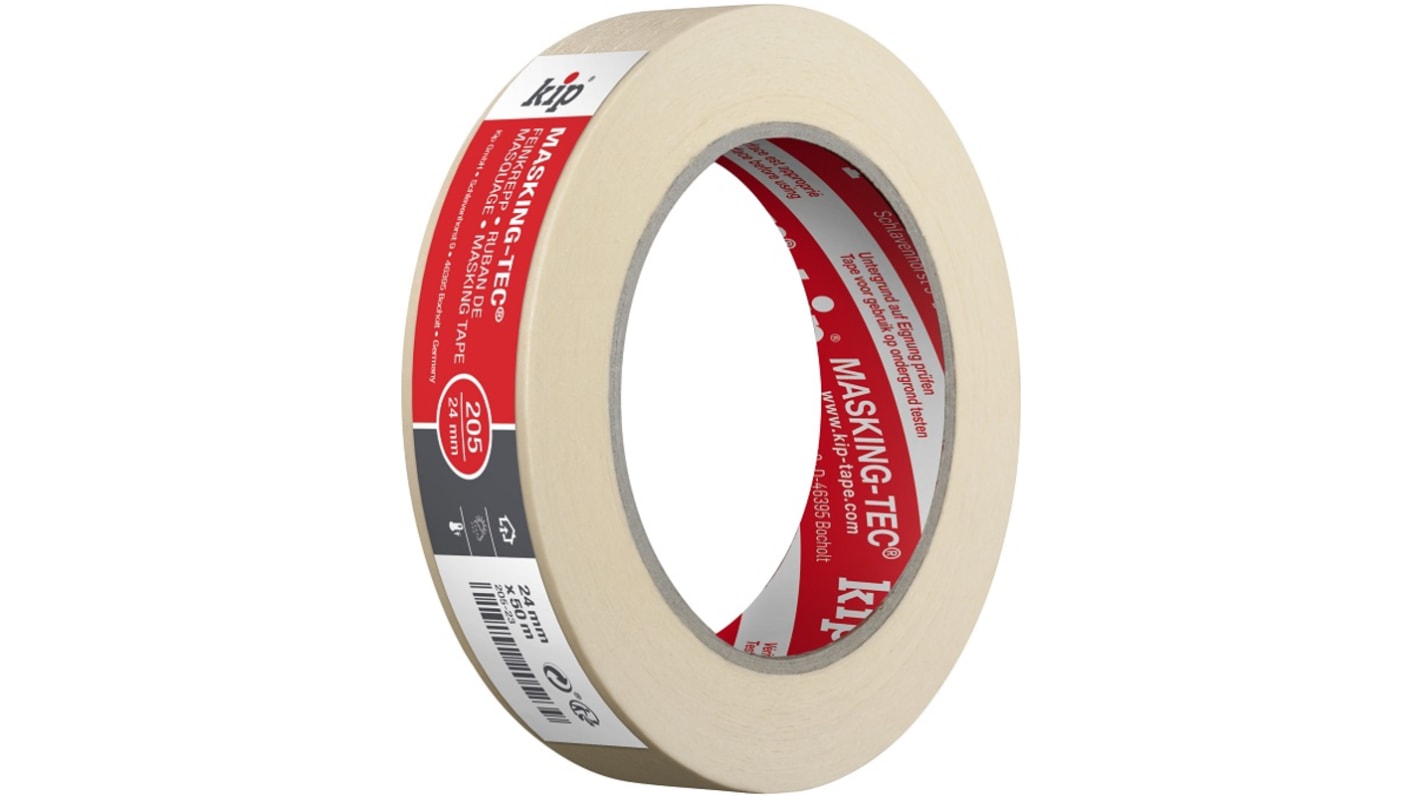 KIP 205-23 Beige Masking Tape 24mm x 50m