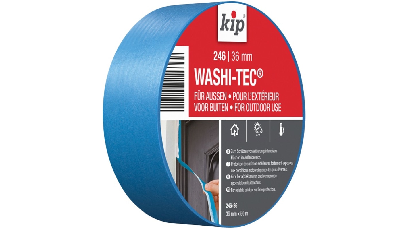 Ruban de masquage Papier KIP 246-36, 36mm x 50m, Bleu