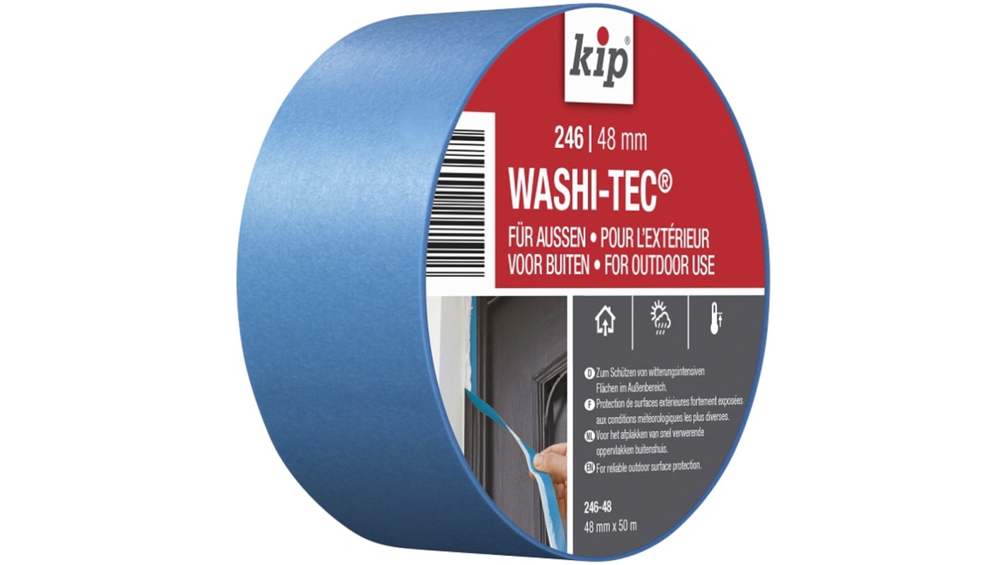 Ruban de masquage Papier KIP  246-48, 48mm x 50m, Bleu