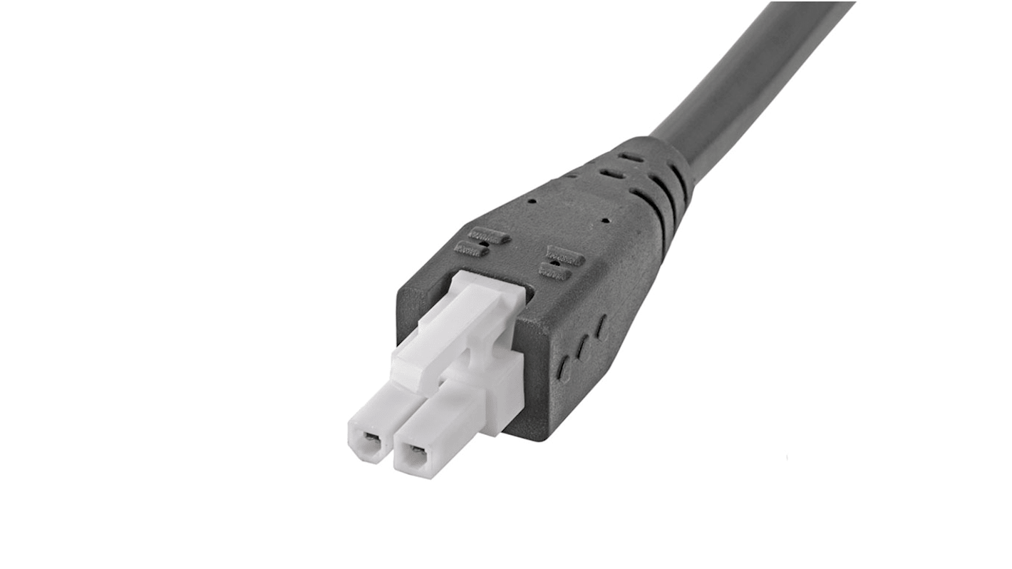 Molex 2 Way Female Mini-Fit Jr. Unterminated Wire to Board Cable, 1m