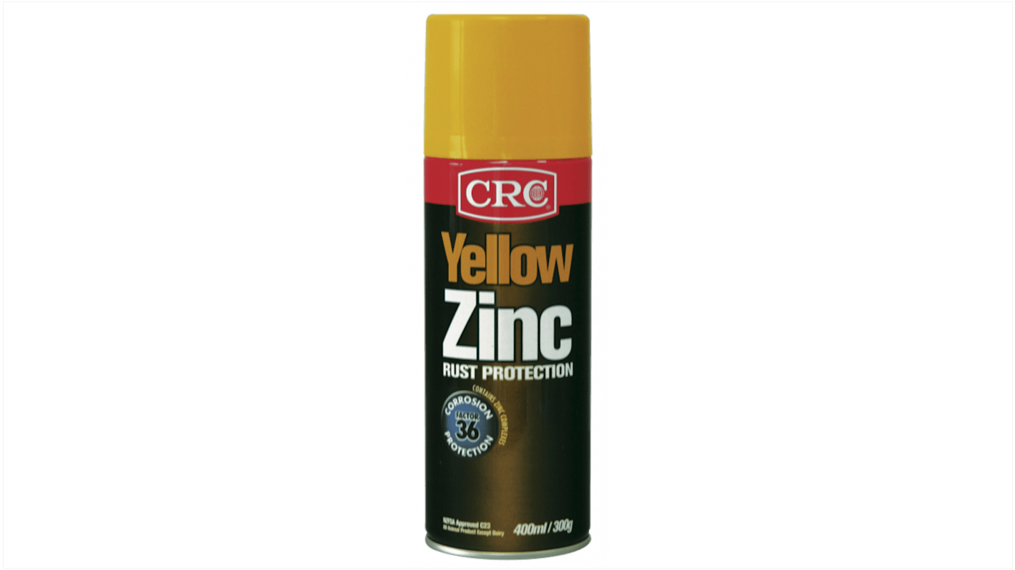 2098 CRC 400ml Yellow Satin Zinc Spray Paint RS