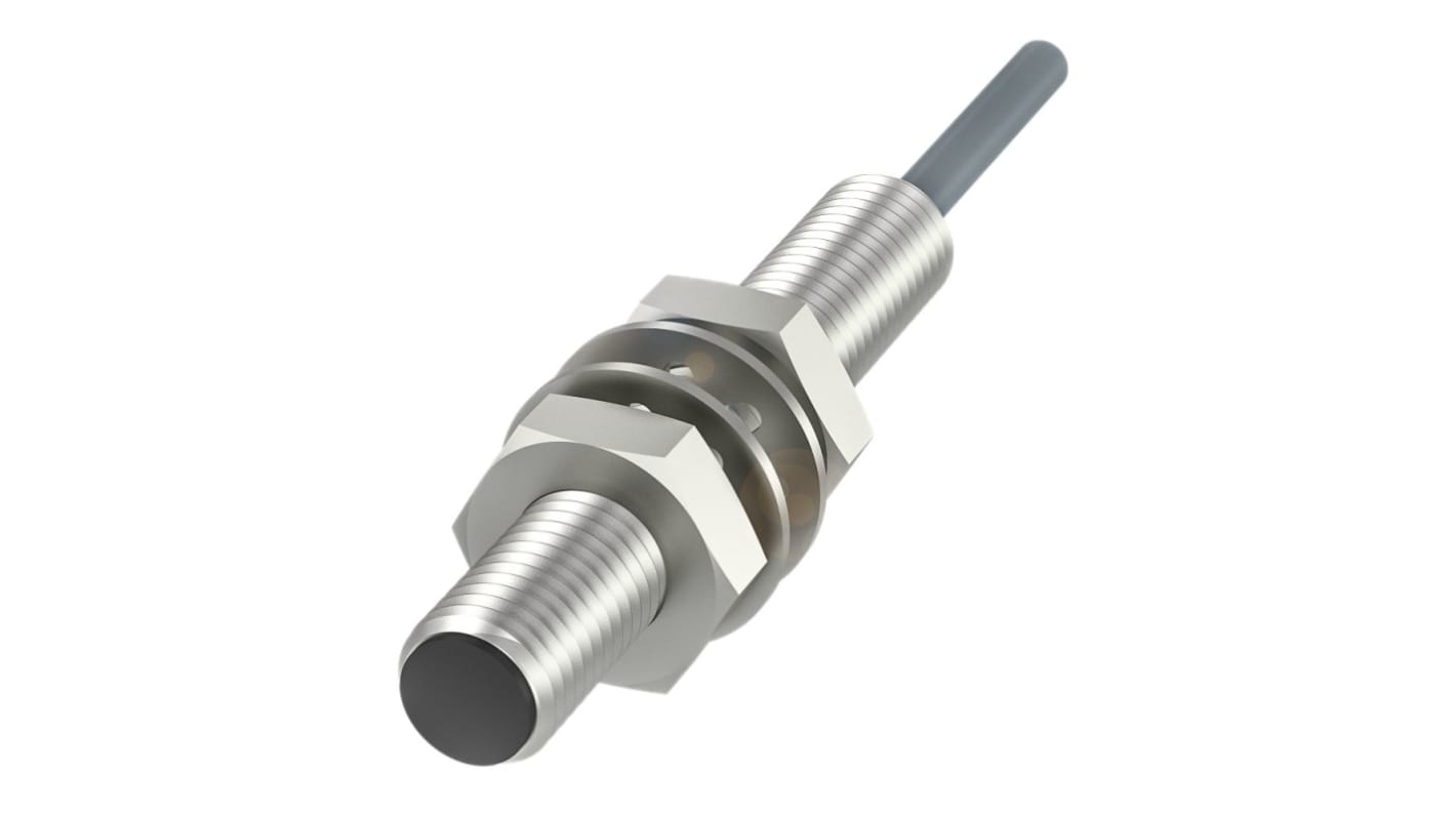 BALLUFF BES Series Inductive Barrel-Style Inductive Proximity Sensor, M8 x 1, 1.5 mm Detection, NPN Output, 10 →