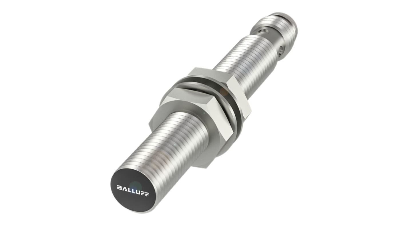 BALLUFF BES Series Inductive Barrel-Style Inductive Proximity Sensor, M8 x 1, 2 mm Detection, PNP Normally Closed
