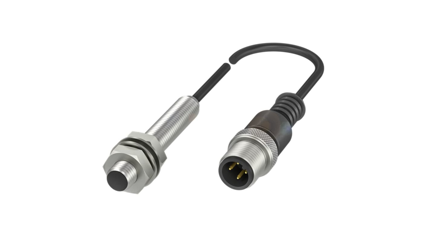 BALLUFF BES Series Inductive Barrel-Style Inductive Proximity Sensor, M8 x 1, 2 mm Detection, PNP Output, 10 →