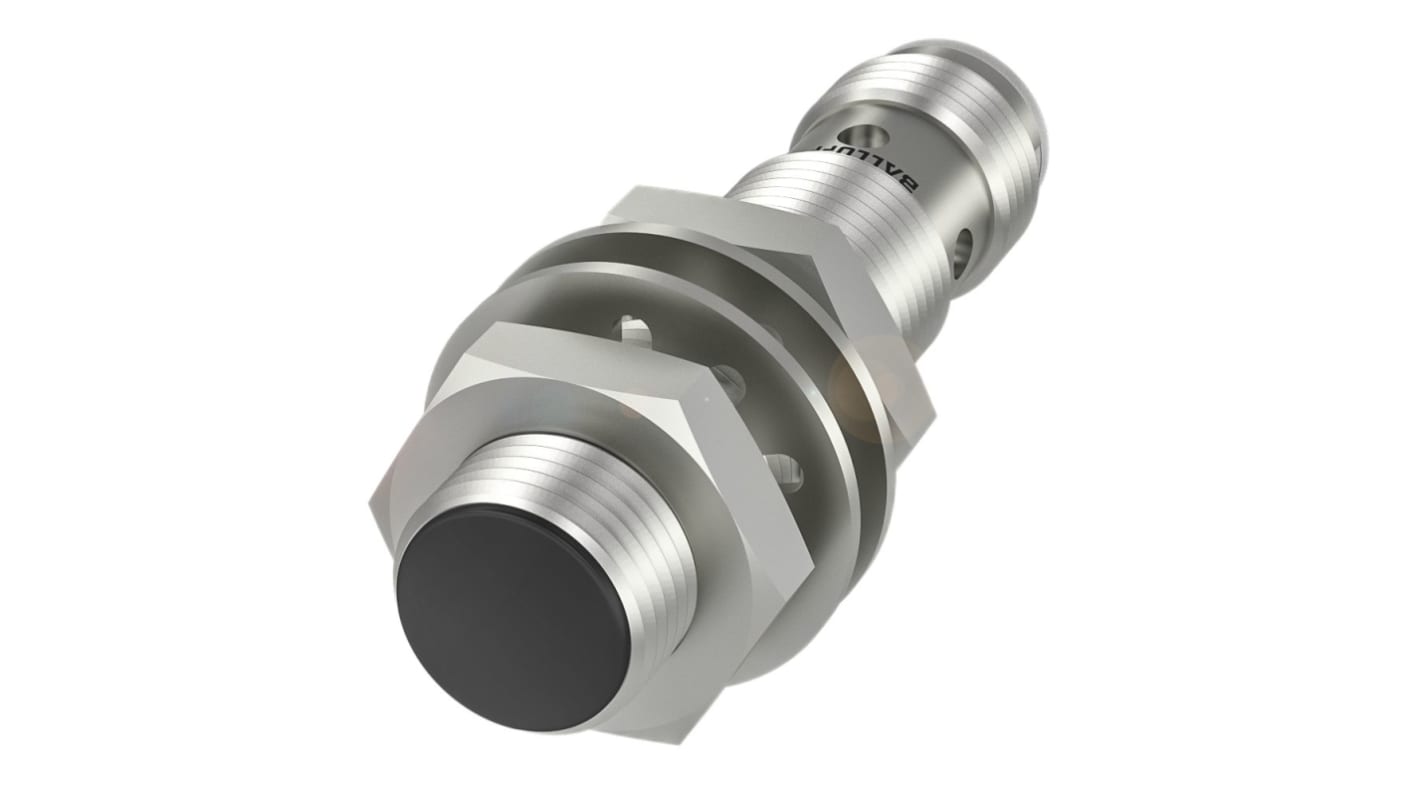 BALLUFF BES Series Inductive Barrel-Style Inductive Proximity Sensor, M12 x 1, 3 mm Detection, NO Output, 10 →