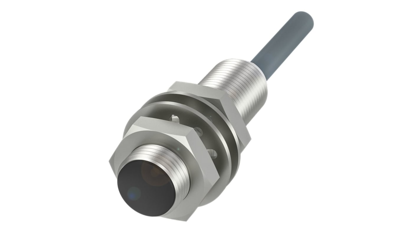 BALLUFF BES Series Inductive Barrel-Style Inductive Proximity Sensor, M12 x 1, 3 mm Detection, NO Output, 10 →