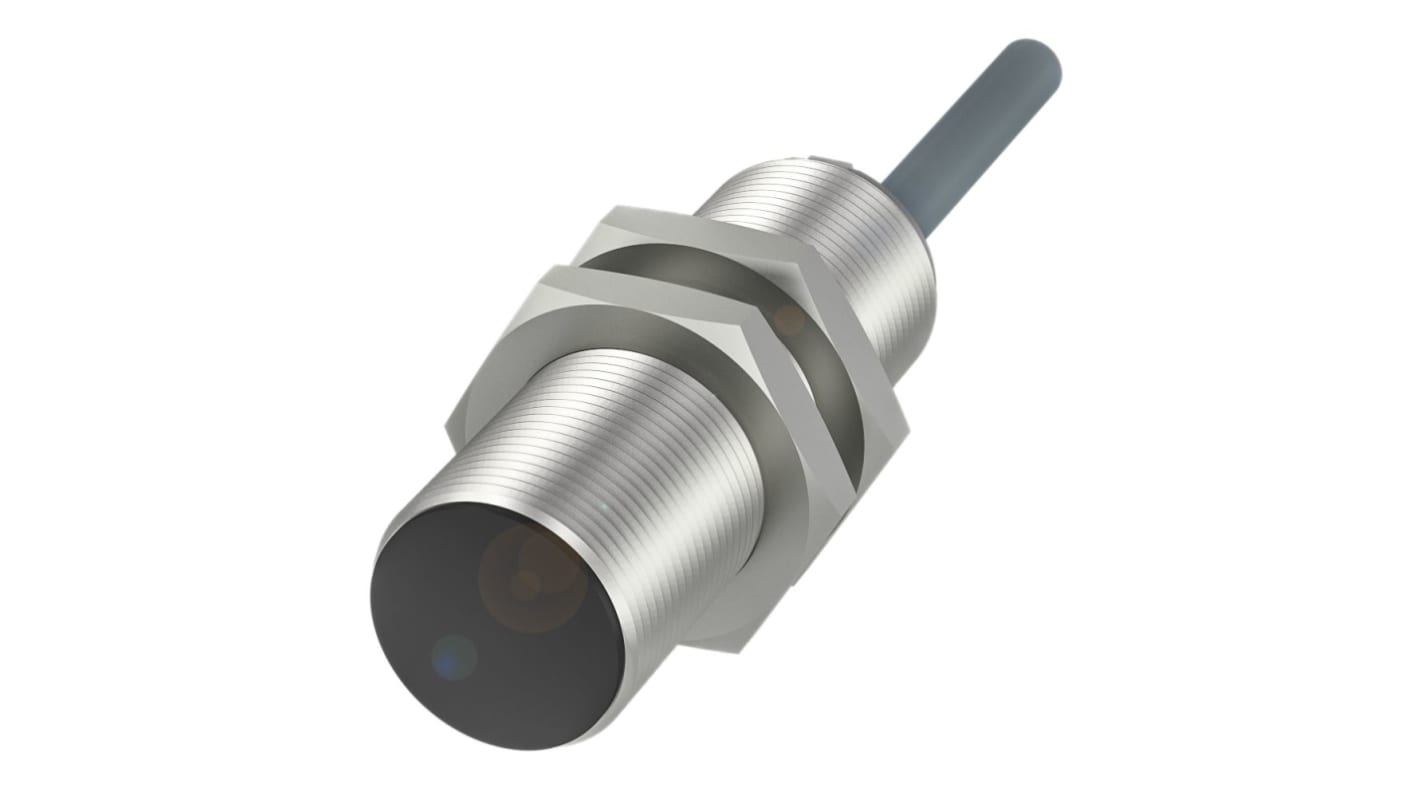 BALLUFF BES Series Inductive Barrel-Style Inductive Proximity Sensor, M18 x 1, 5 mm Detection, NPN Output, 10 →