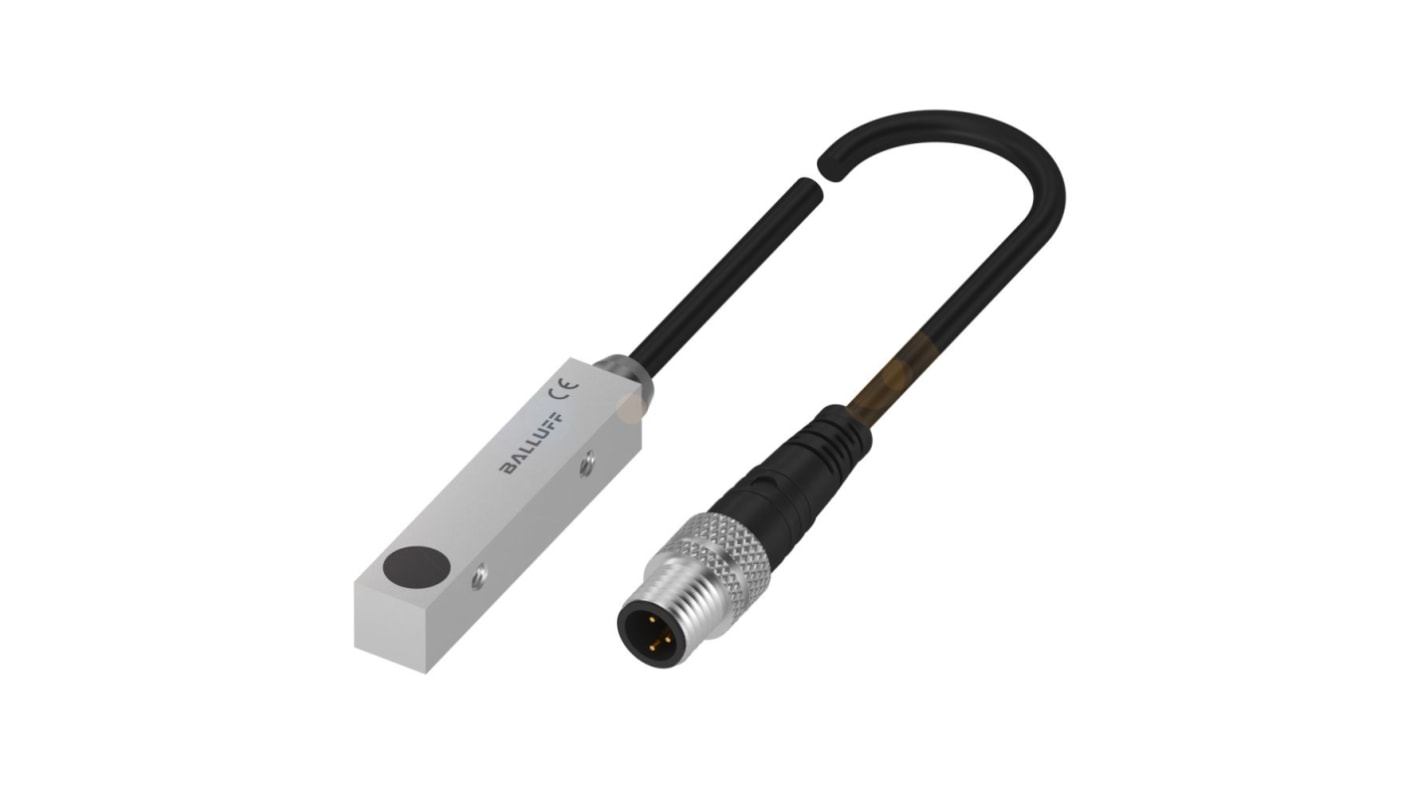 BALLUFF BES Series Inductive Block-Style Inductive Proximity Sensor, M8 x 1, 2mm Detection, PNP Output, 10 → 30