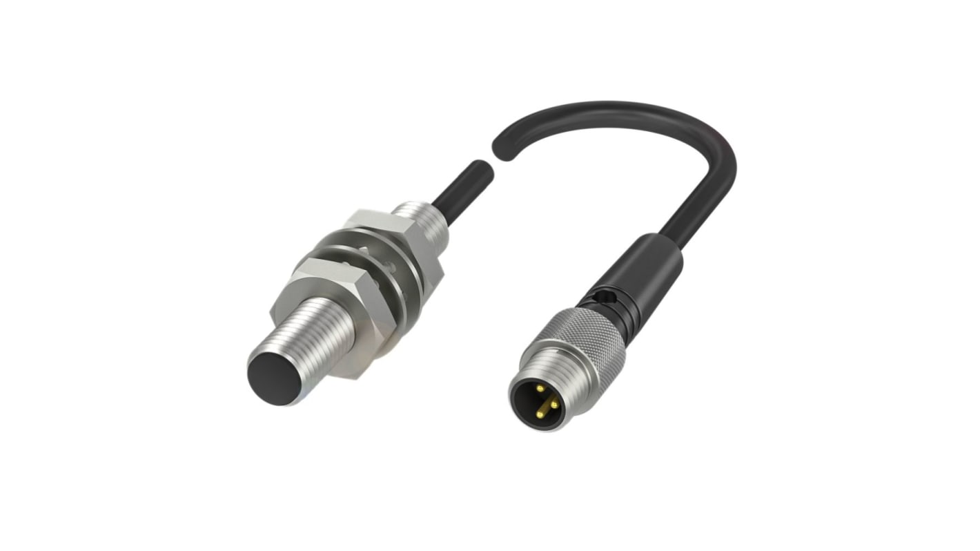 BALLUFF BES Series Inductive Barrel-Style Inductive Proximity Sensor, M8 x 1, 2mm Detection, PNP Output, 10 → 30