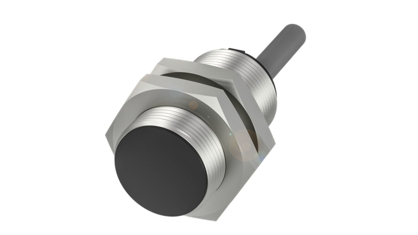 BALLUFF BES Series Inductive Barrel-Style Inductive Proximity Sensor, M18 x 1, 5 mm Detection, NPN Output, 10 →