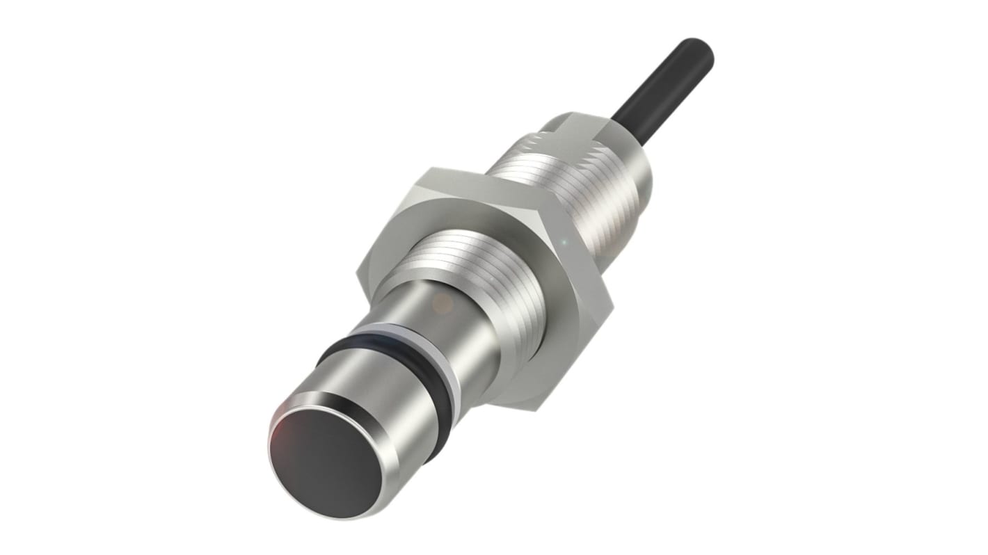 BALLUFF BES Series Inductive Barrel-Style Inductive Proximity Sensor, M12 x 1, 1.5 mm Detection, PNP Output, 10