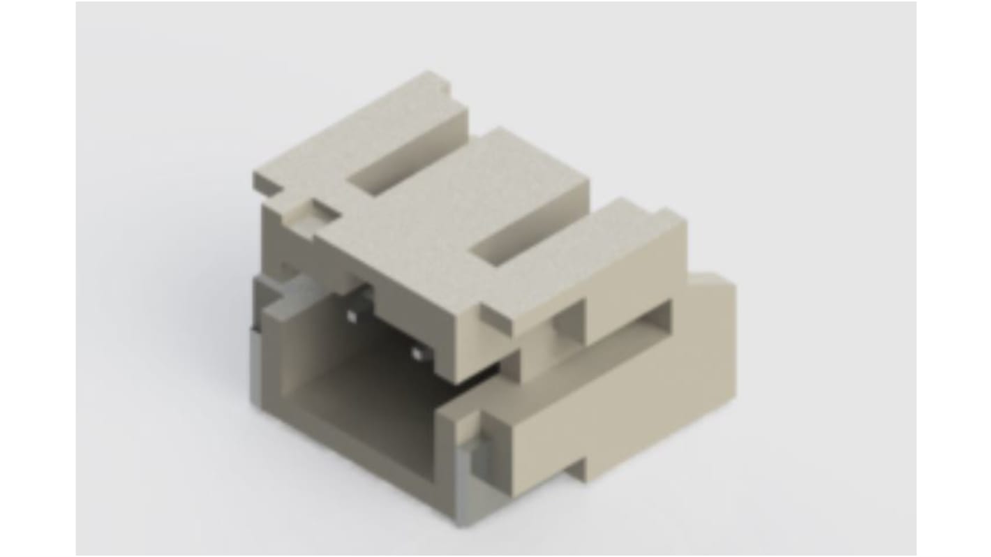 EDAC 140 Series Right Angle Surface Mount PCB Header, 2 Contact(s), 2.0mm Pitch, 1 Row(s)