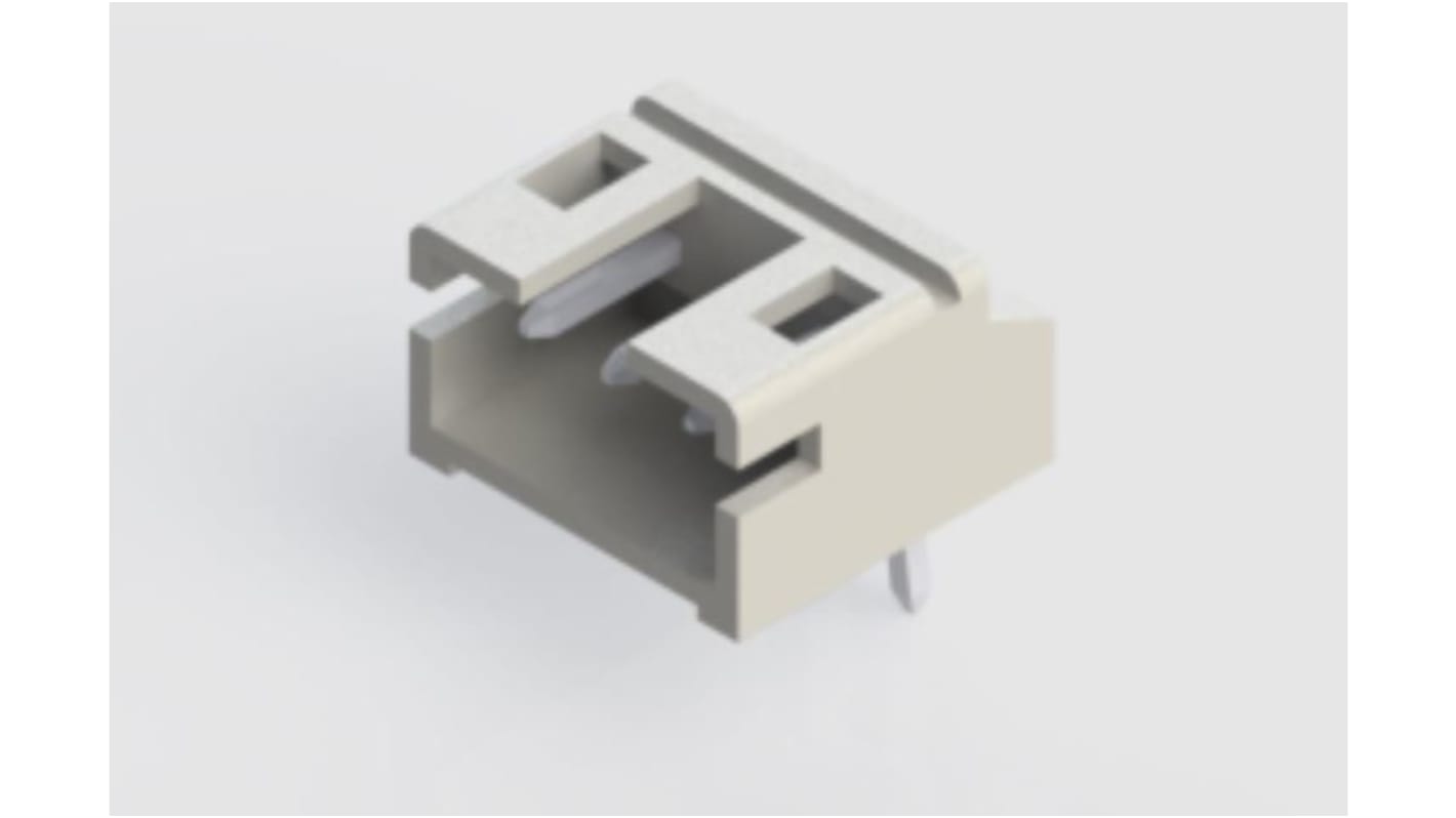 EDAC 140 Series Right Angle Through Hole PCB Header, 3 Contact(s), 2.0mm Pitch, 1 Row(s)