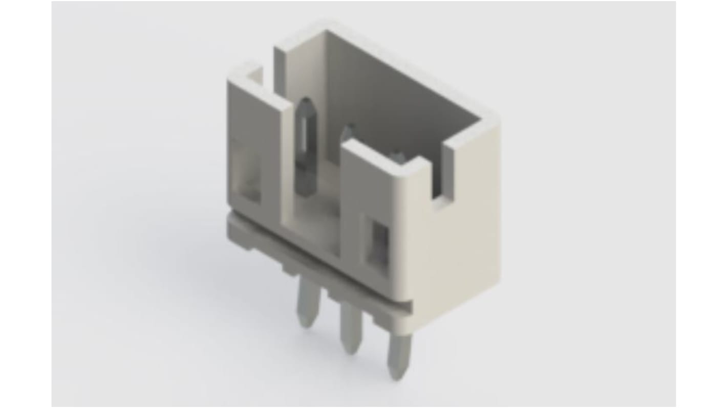 EDAC 140 Series Through Hole PCB Header, 3 Contact(s), 2.0mm Pitch, 1 Row(s)