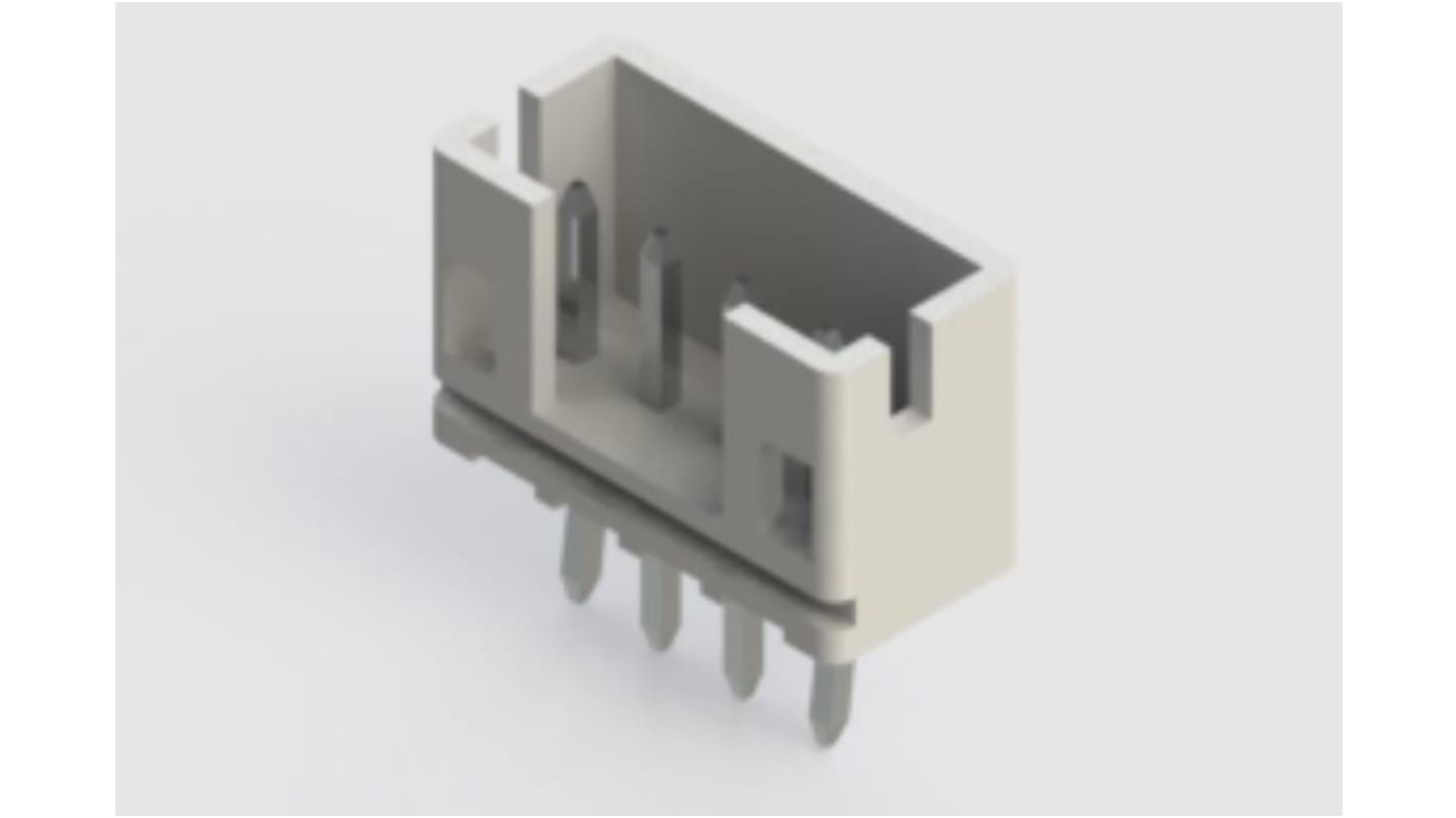 EDAC 140 Series Through Hole PCB Header, 4 Contact(s), 2.0mm Pitch, 1 Row(s)