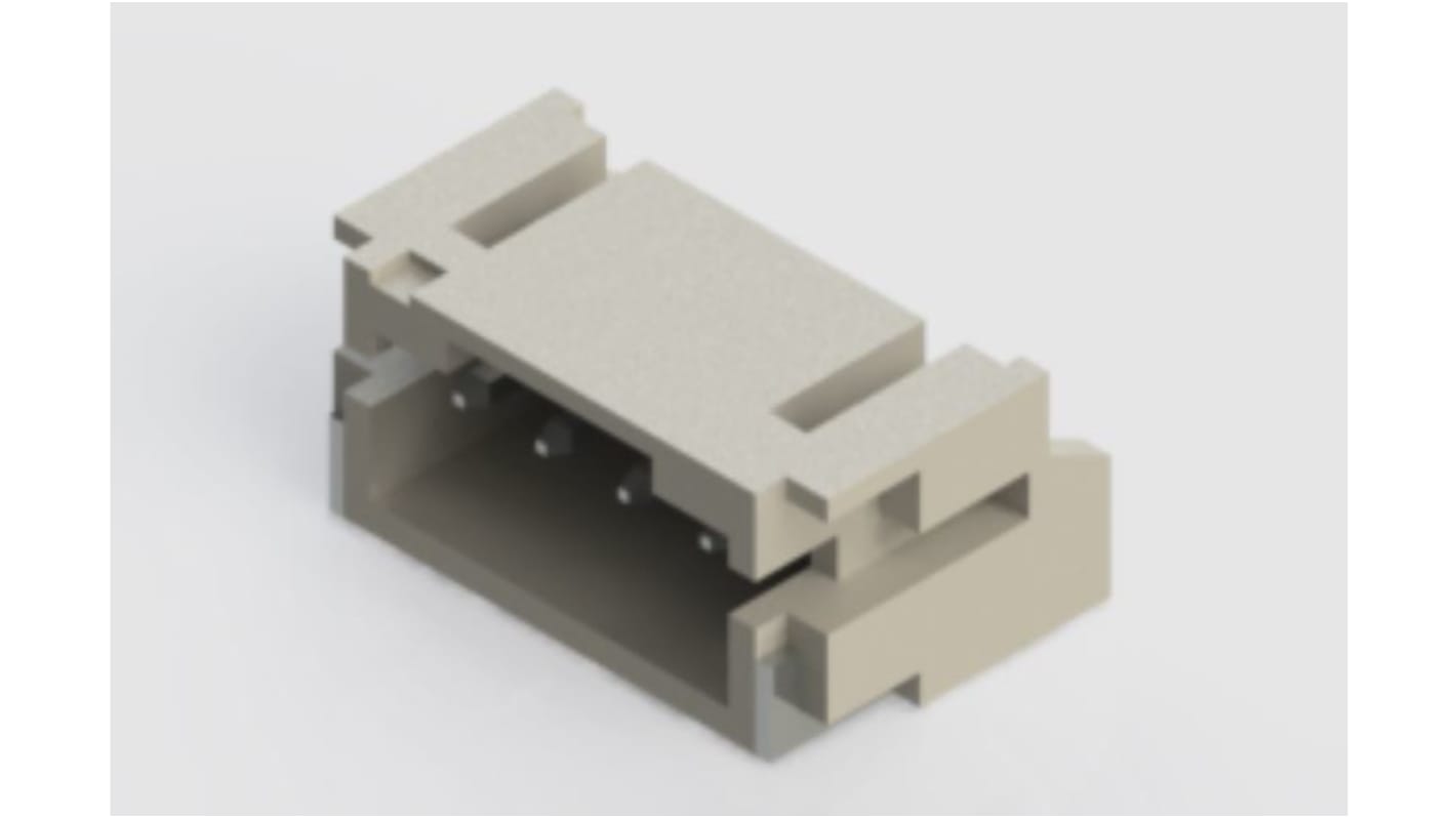 EDAC 140 Series Right Angle Surface Mount PCB Header, 4 Contact(s), 2.0mm Pitch, 1 Row(s)