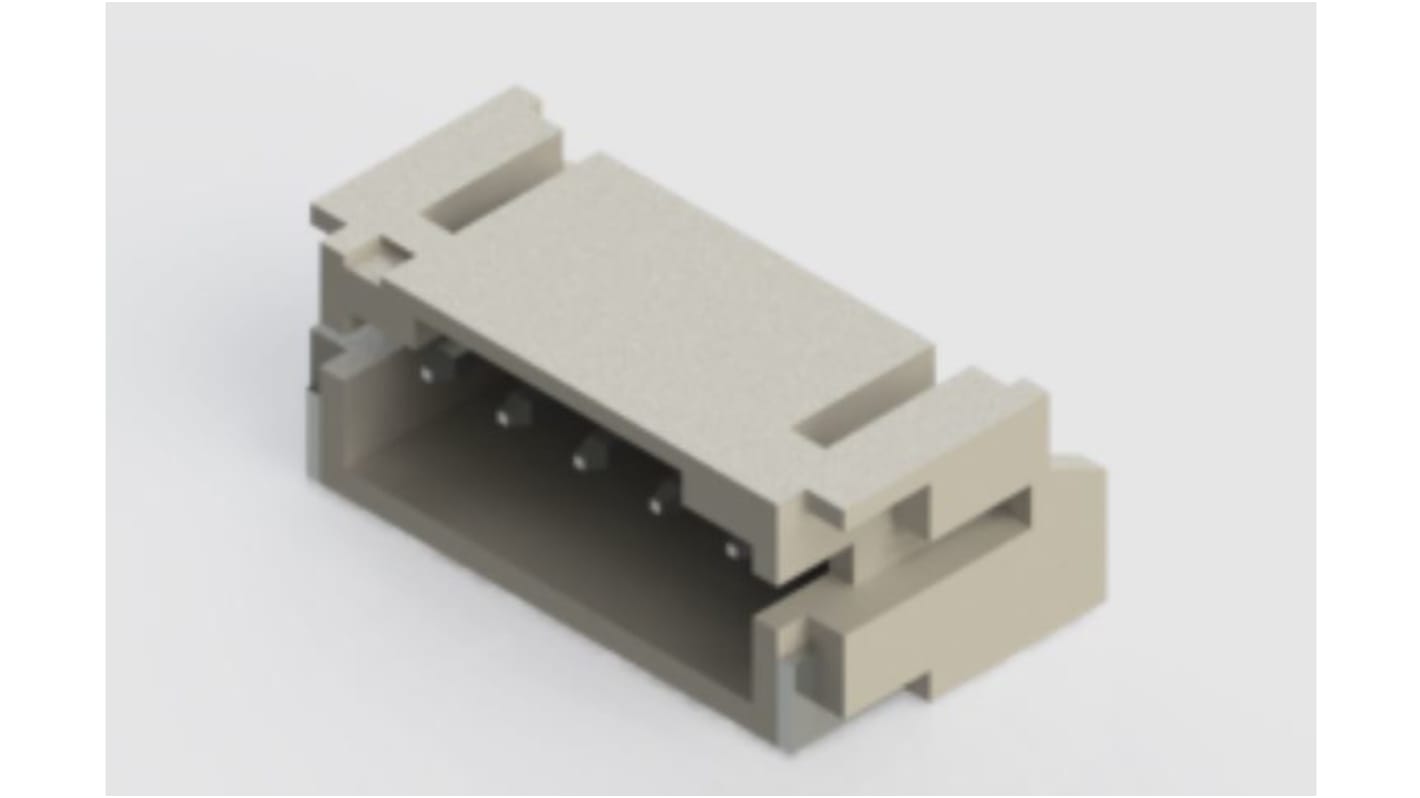 Conector macho para PCB Ángulo de 90° EDAC serie 140 de 5 vías, 1 fila, paso 2.0mm, Montaje Superficial