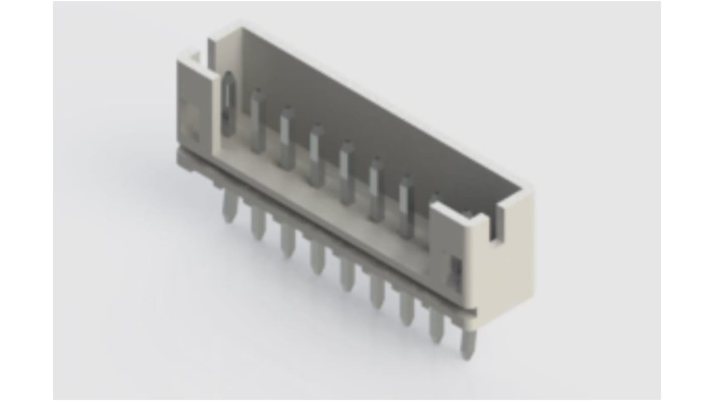 EDAC 140 Series Through Hole PCB Header, 9 Contact(s), 2.0mm Pitch, 1 Row(s)